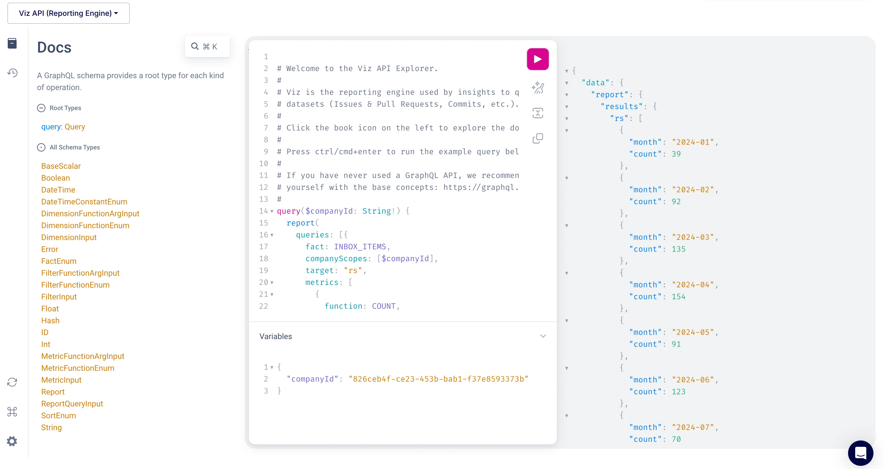 Keypup API Explorer