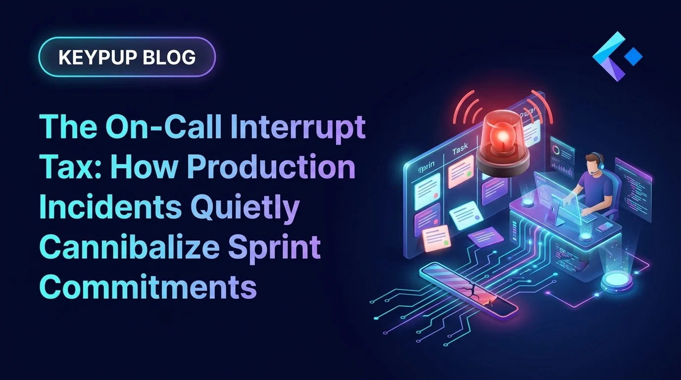 The On-Call Interrupt Tax: How Production Incidents Quietly Cannibalize Sprint Commitments