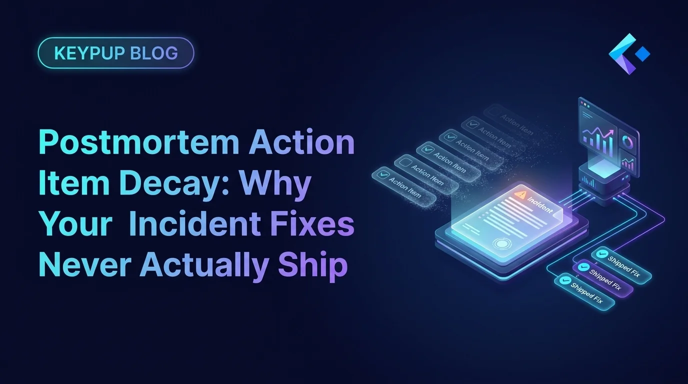 Postmortem Action Item Decay: Why Your Incident Fixes Never Actually Ship